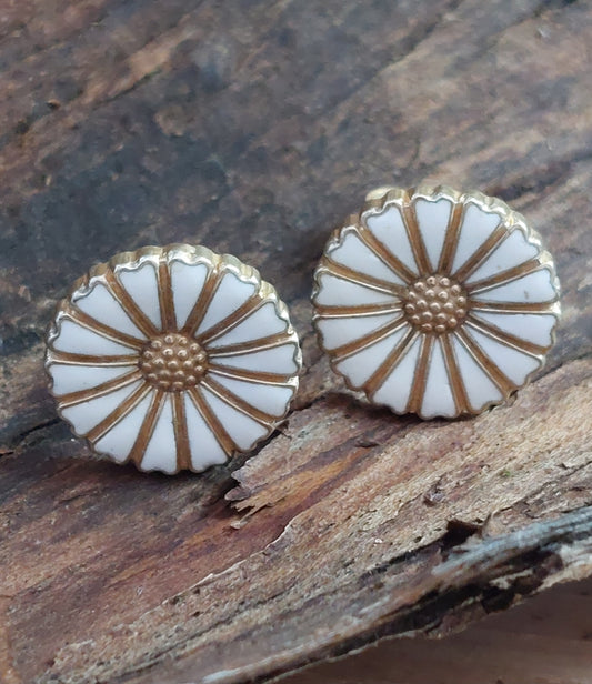 Vintage Georg Jensen Marguerit-ørestikker