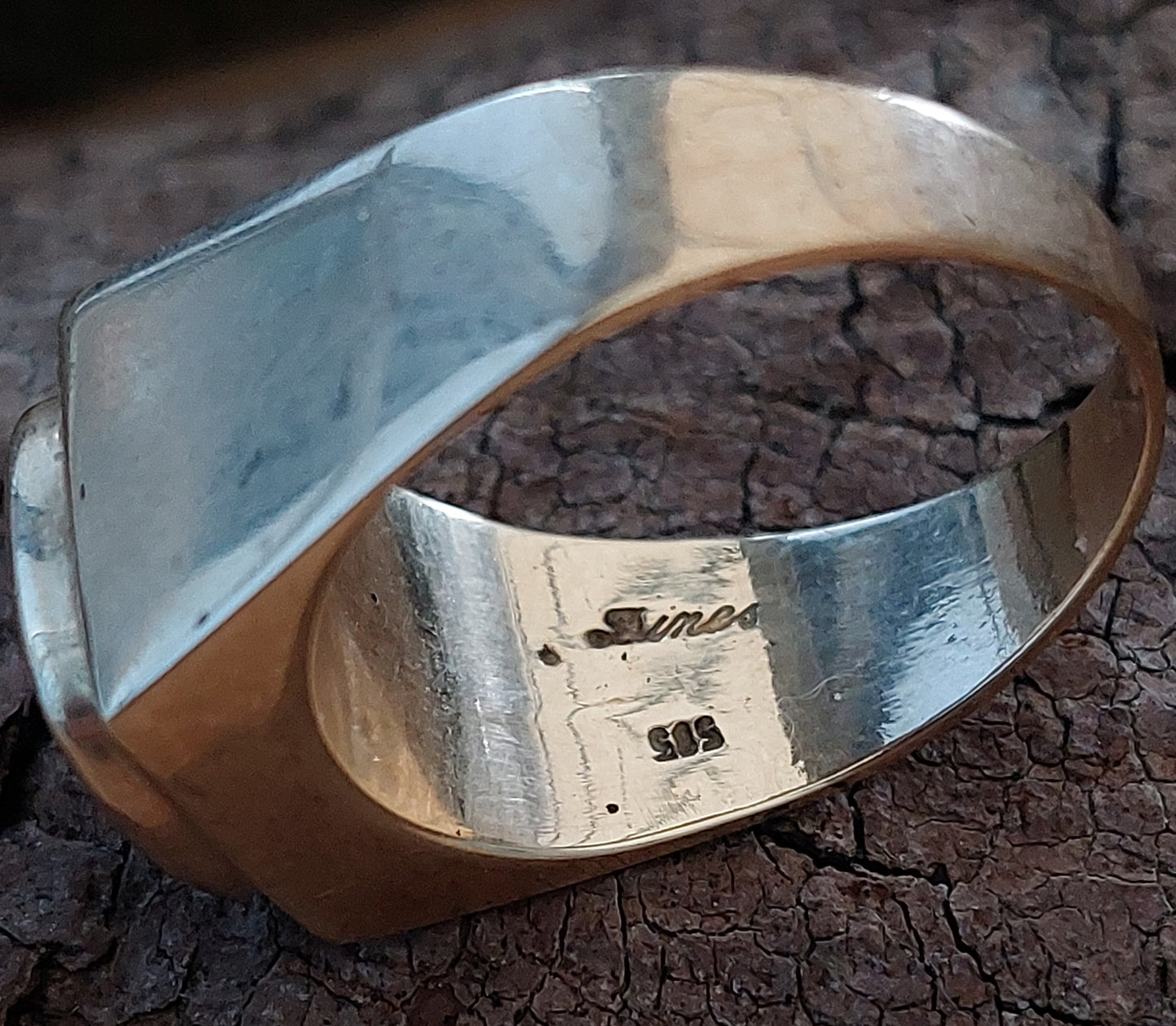 Vintage guldring med karneol 14K