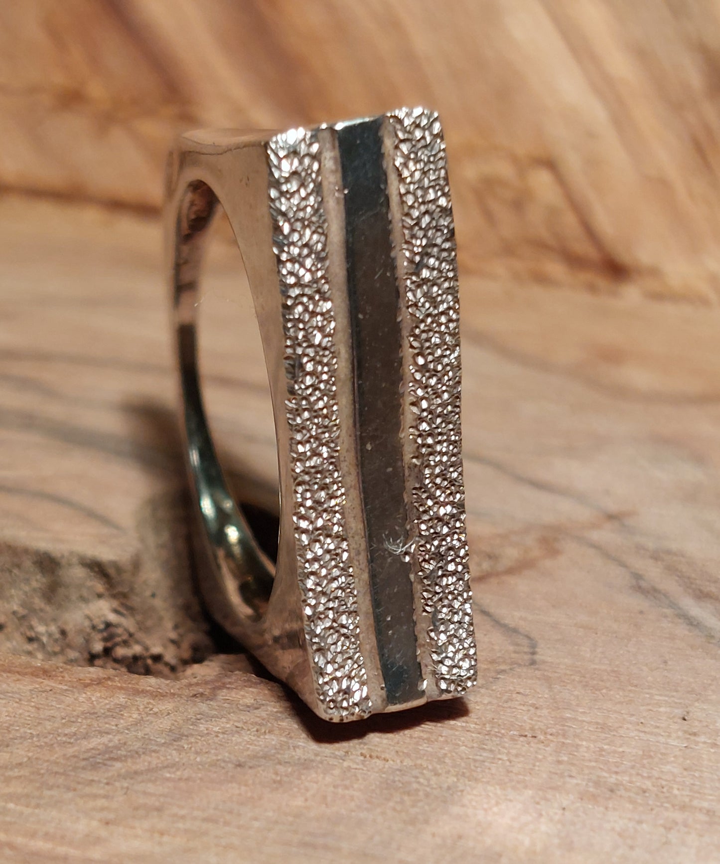 Modernistisk vintagesølvring