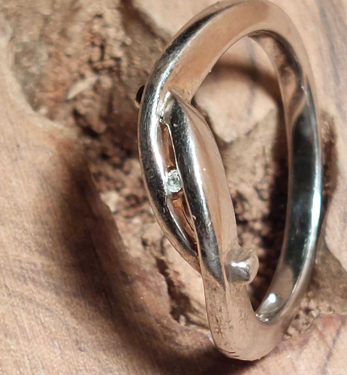 "Monte-Carlo" vintagesølvring med diamant