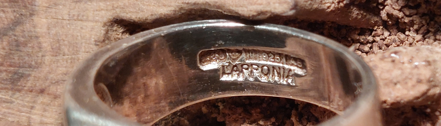 "Lapponia"-vintagering i sterlingsølv.