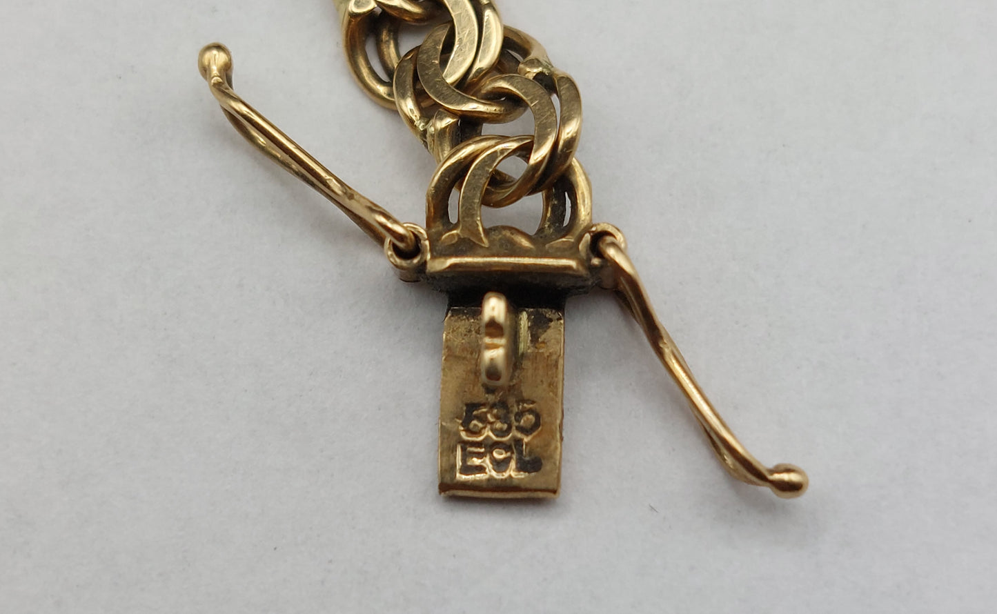 Elegant Vintage Bismarck/armlænke i 14 karat guld
