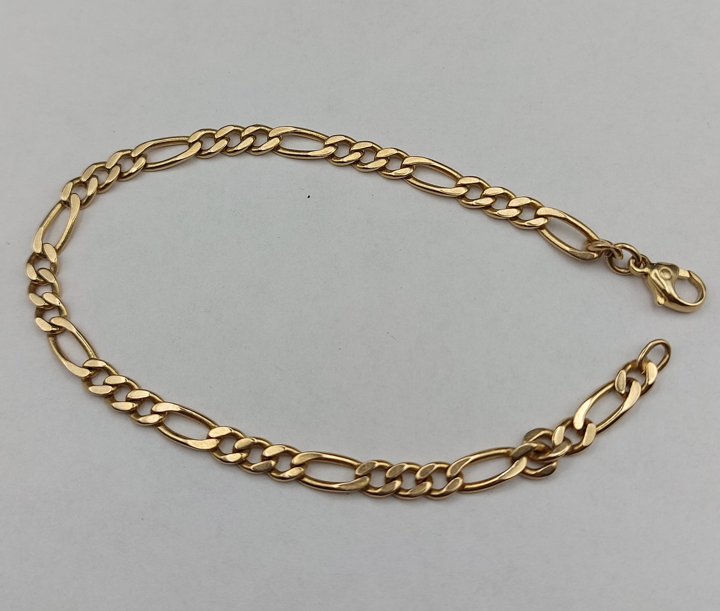 Kraftig vintage "Figaro" armlænke 14 karat