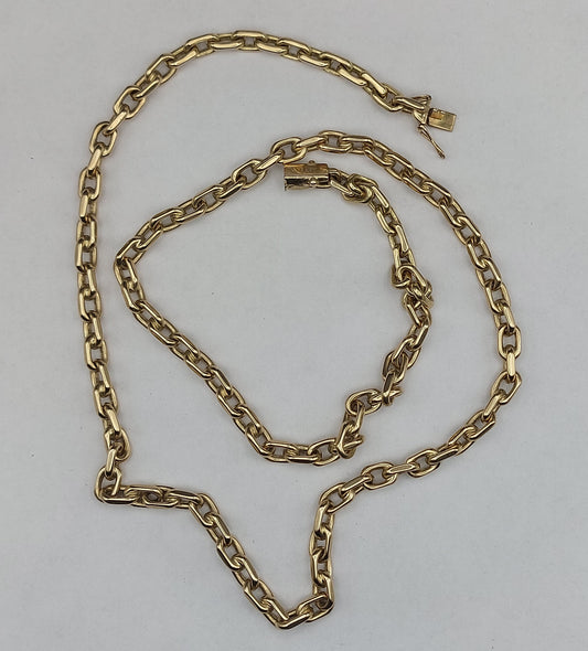 STOLEN! Vintage ankerkæde i 14 karat guld