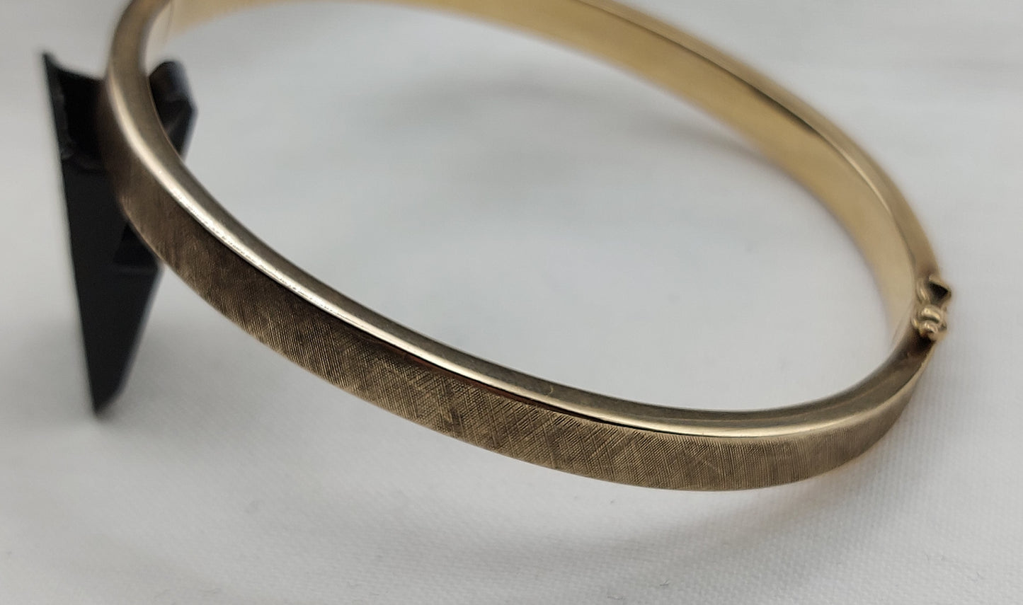 Oval vintage 14 karat guldarmring
