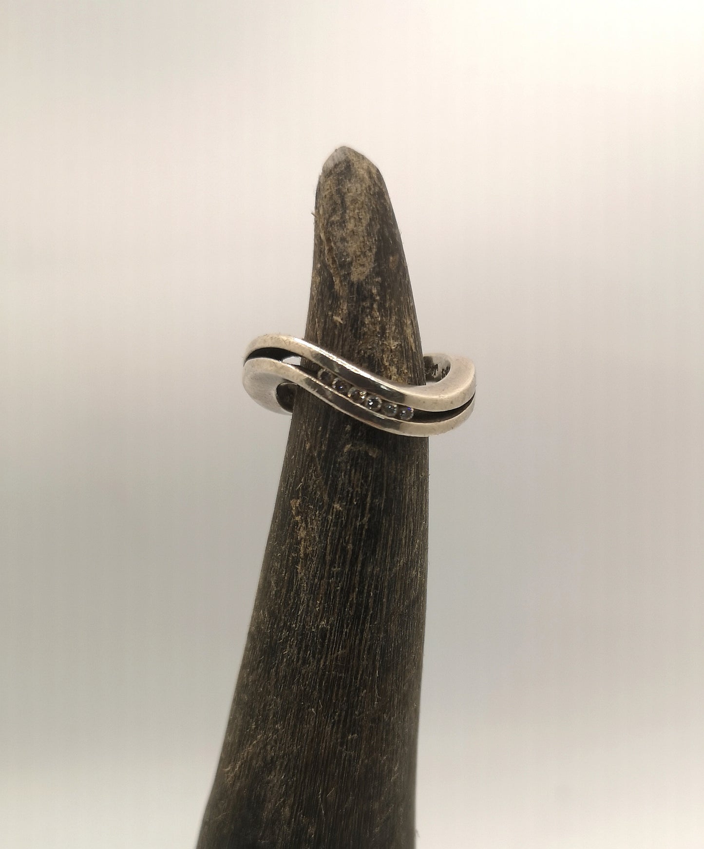 Buet vintage sølvring