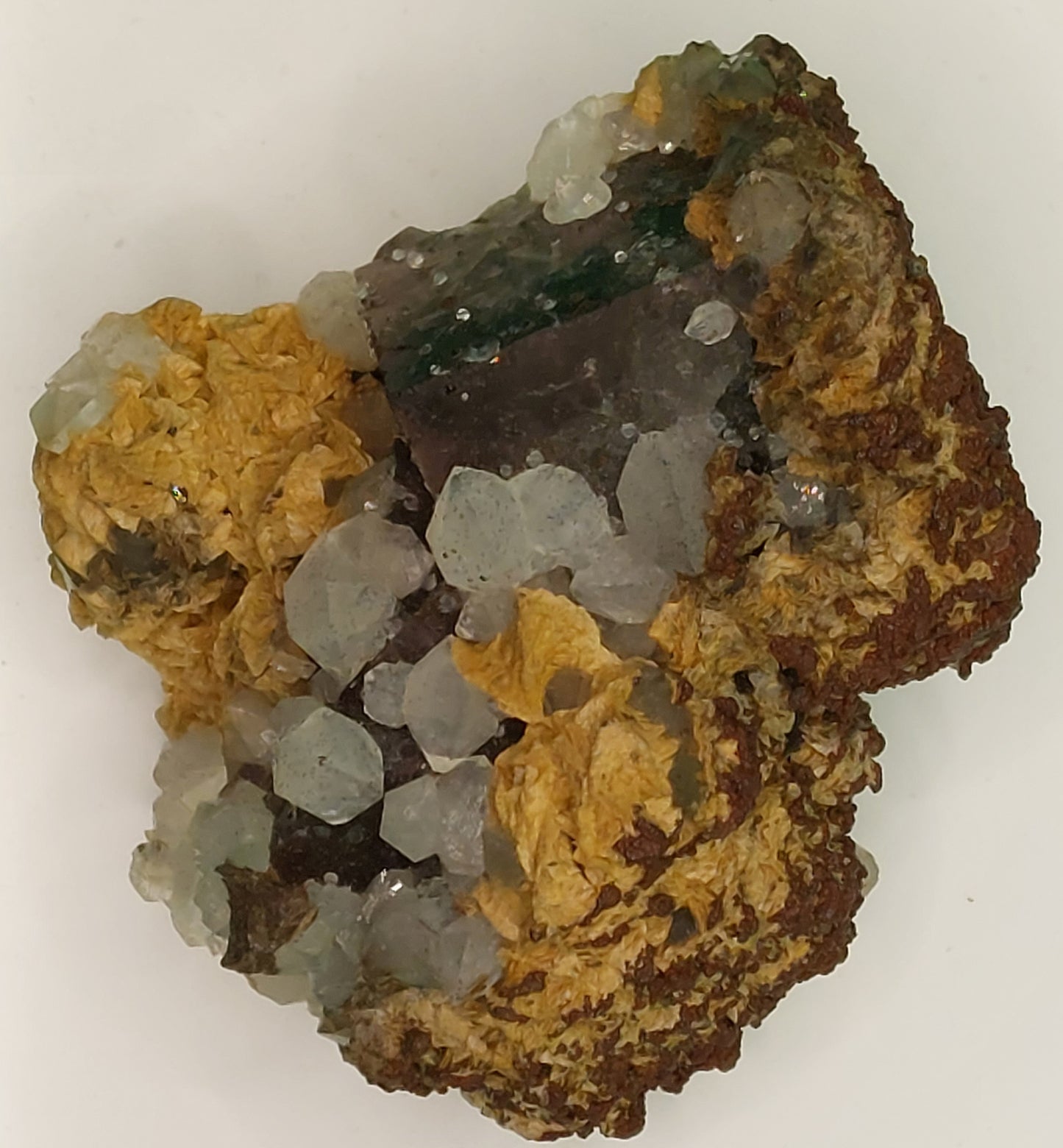Fluorit m/ kvarts og dolimit ... Fluorite, quartz and dolomite