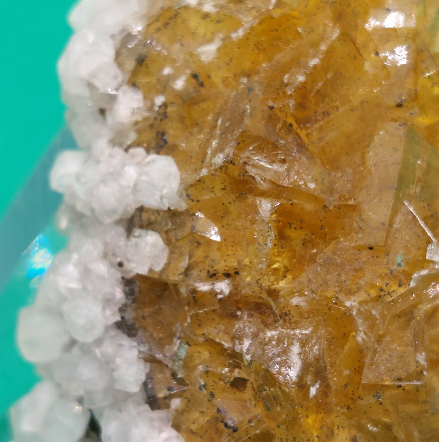 Fluorite with Calcite