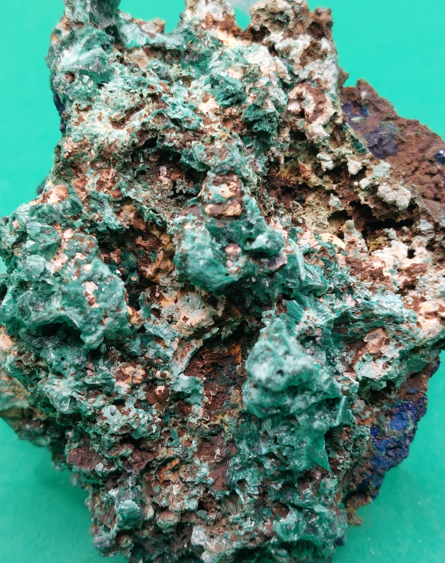 Azurite med Malachite
