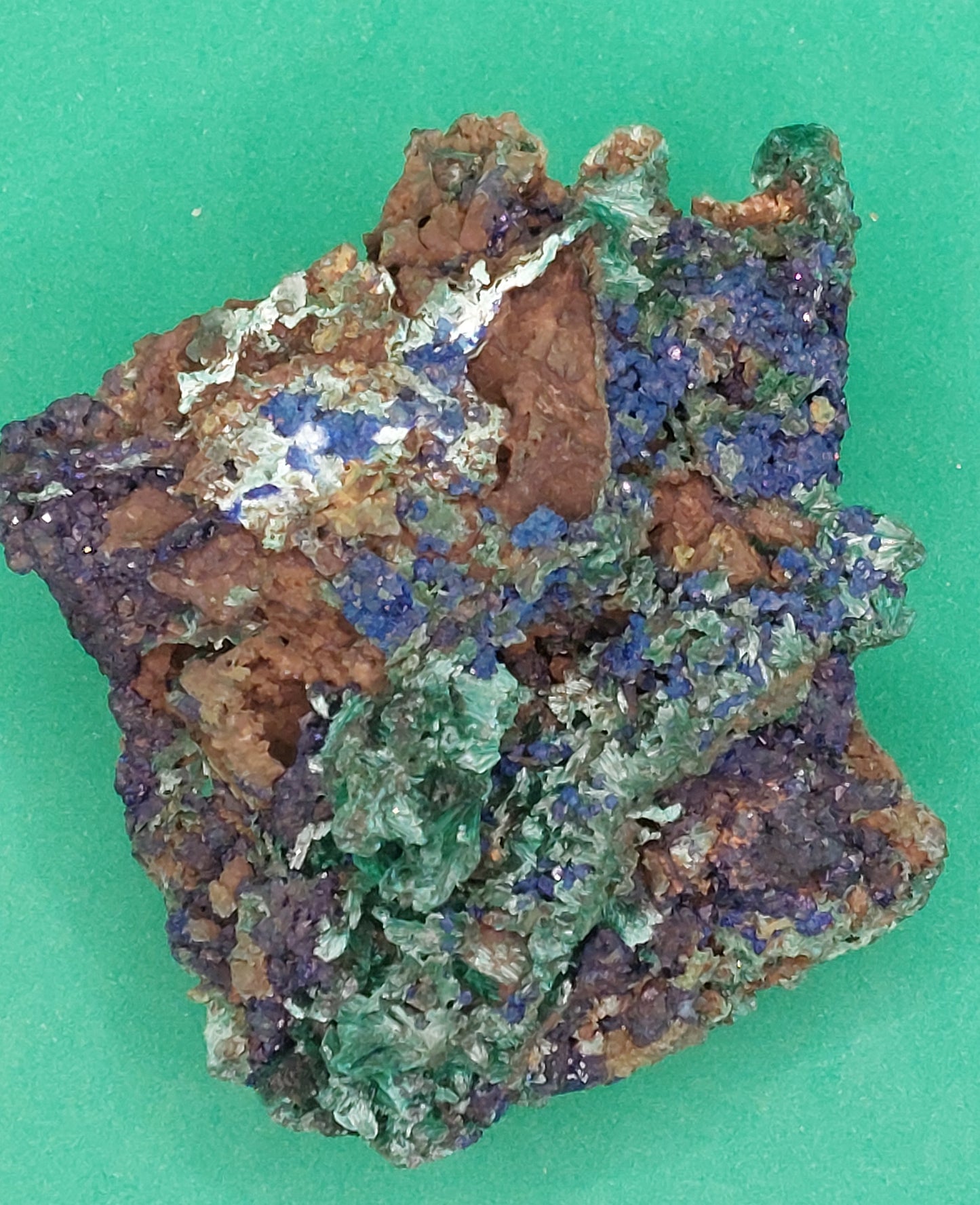 Azurite med Malachite