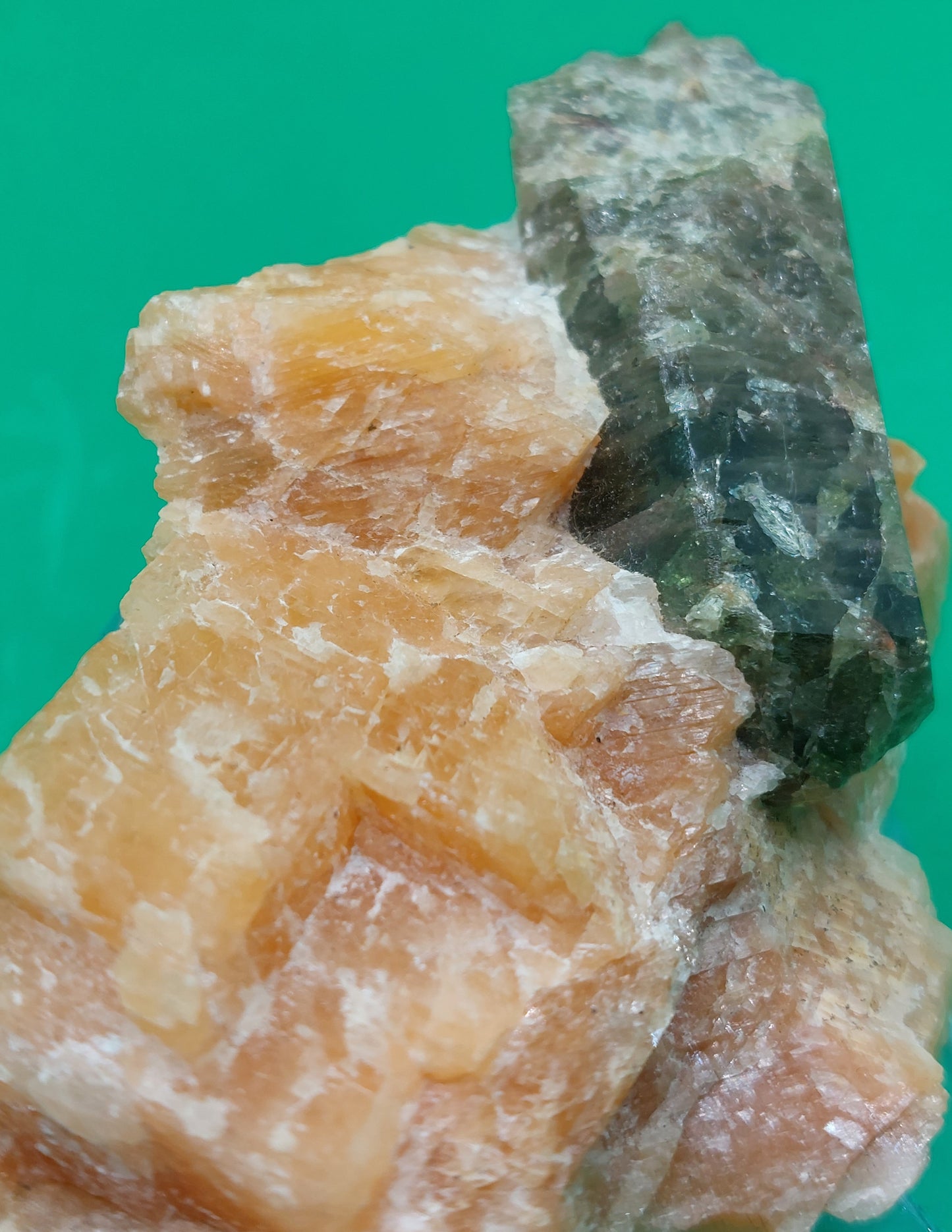 Apatite in Calcite