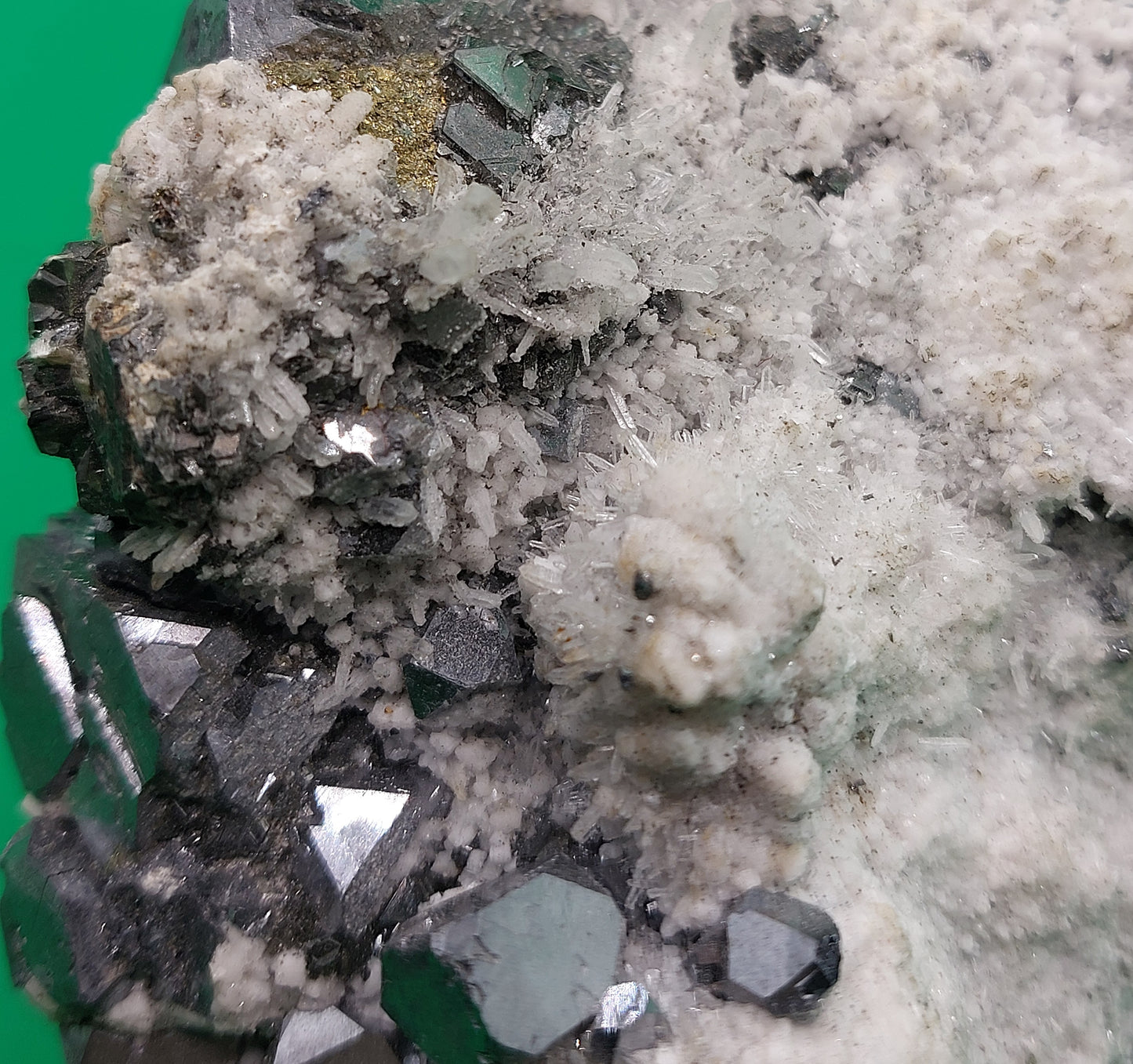 Galena with Calcite and Pyrite