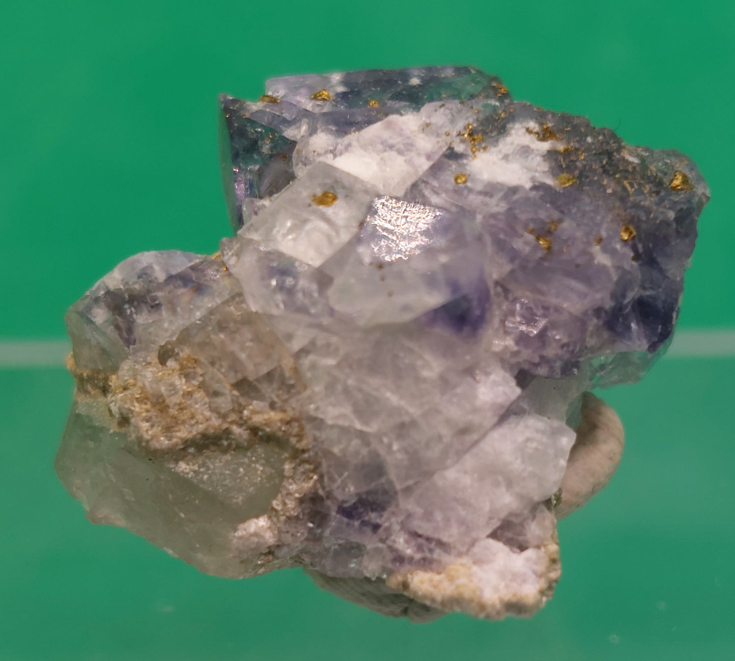 Fluorite, Quartz and Pyrite