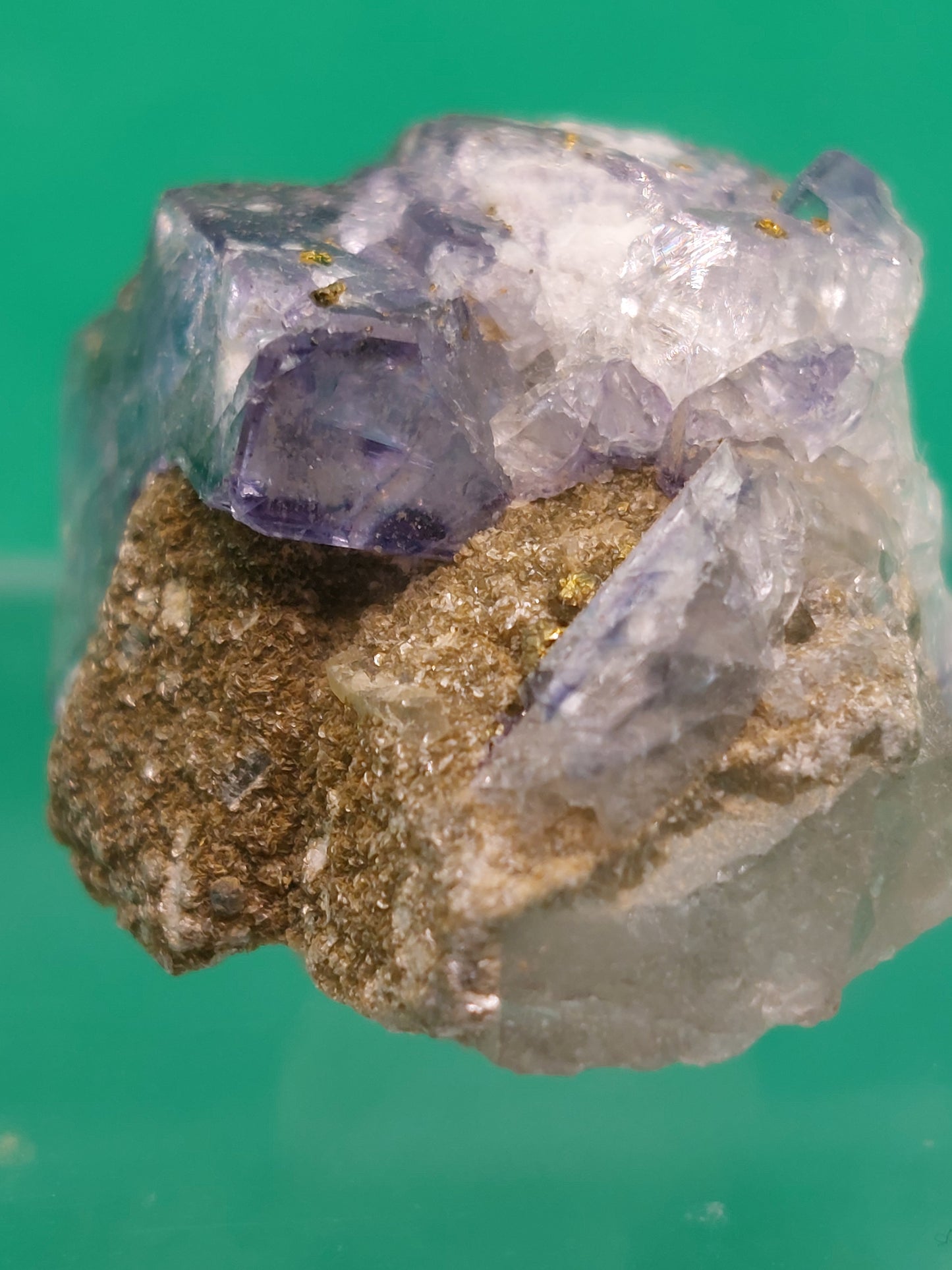 Fluorite, Quartz and Pyrite