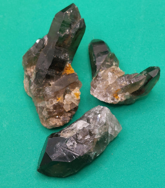 Smoky Quartz - 3pc lot
