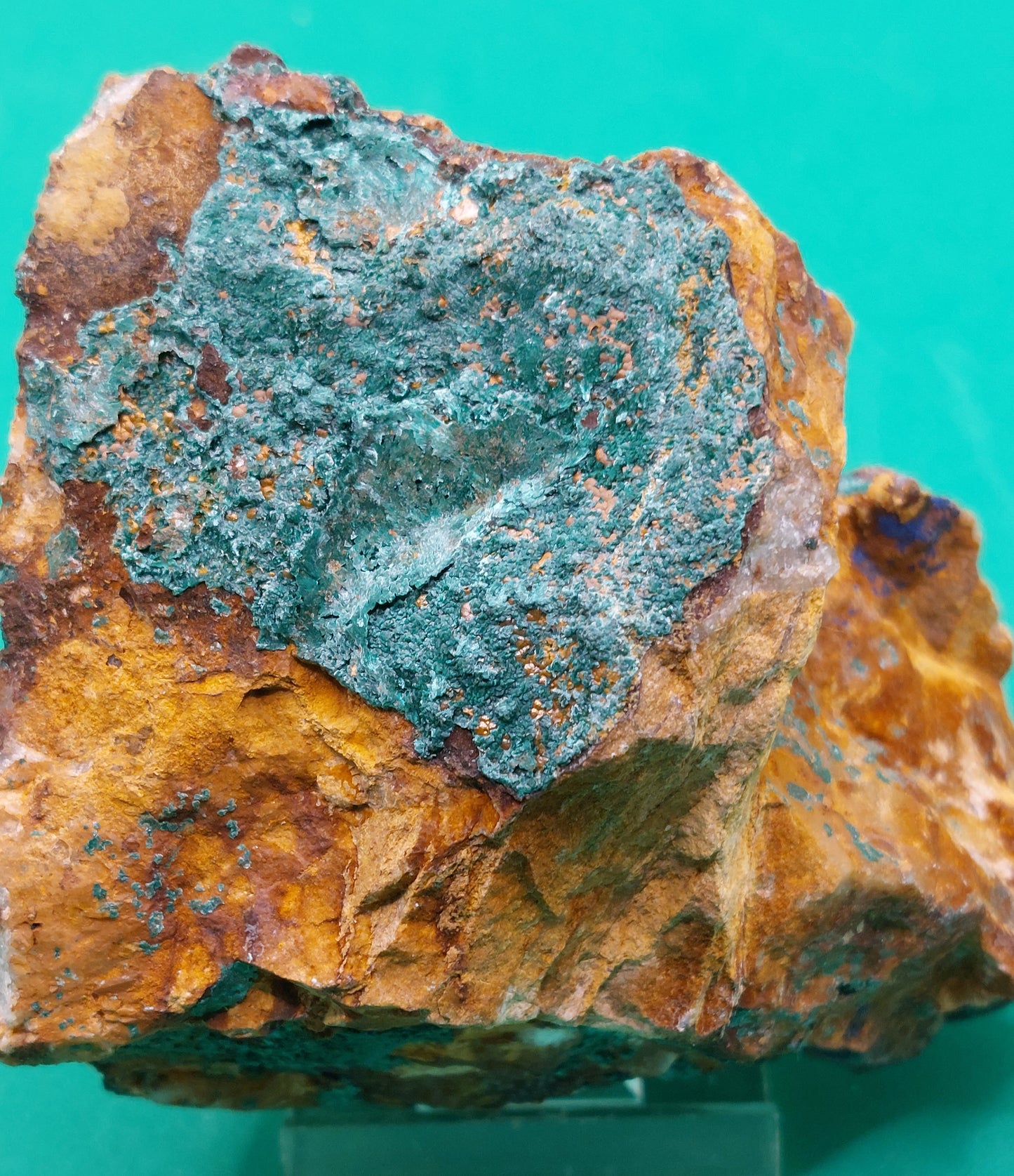 Malachite and Azurite on Matrix