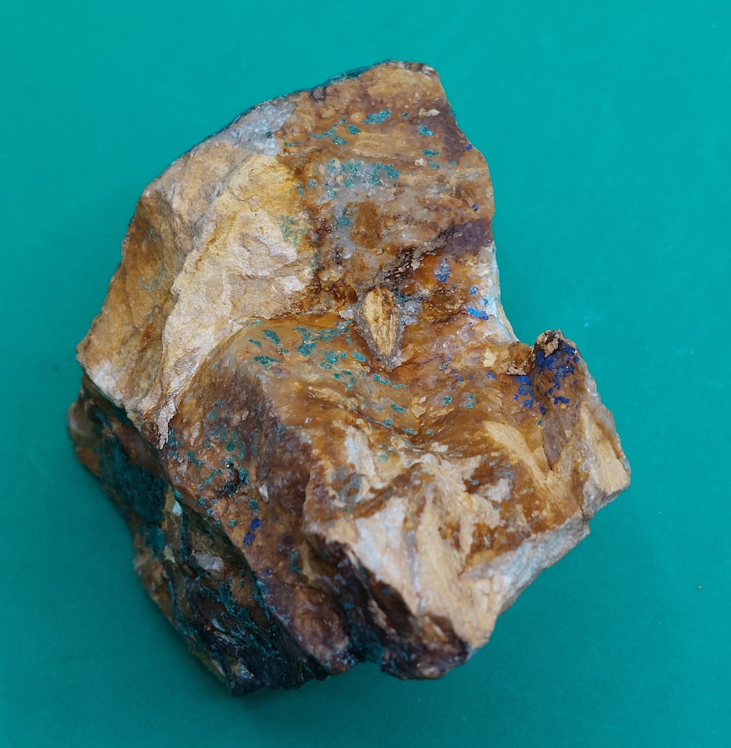 Malachite and Azurite on Matrix