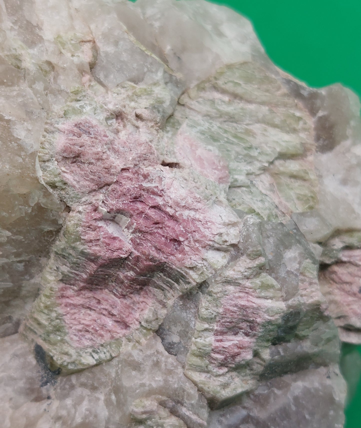 Watermelon Tourmaline in Quartz