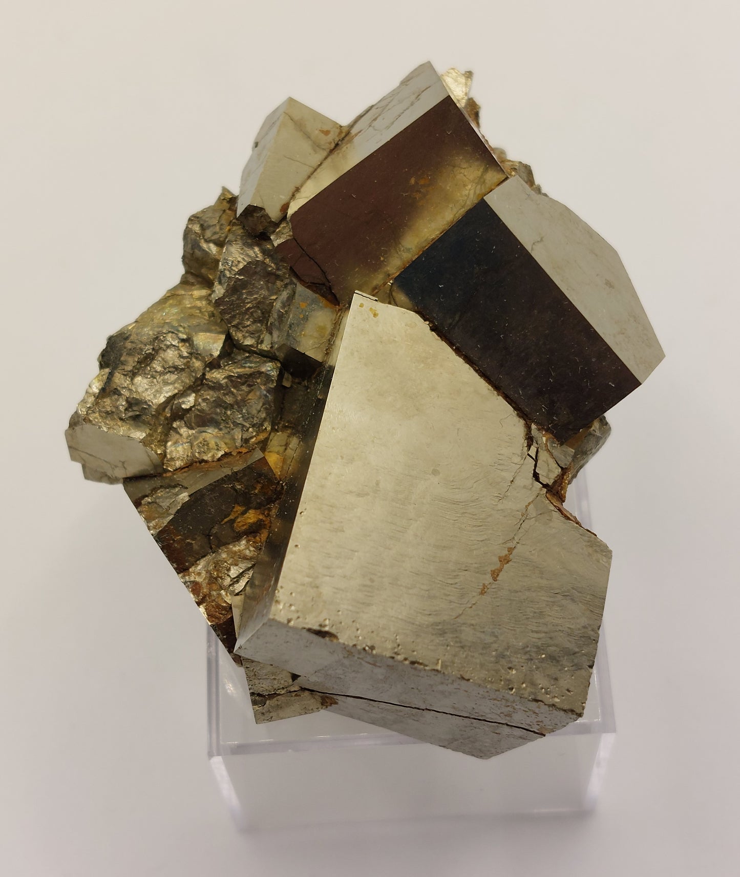 Pyrite specimen cluster