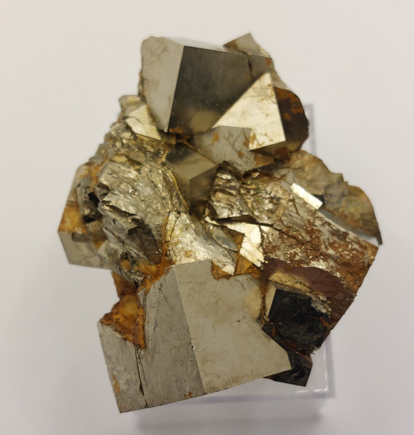 Pyrite specimen cluster