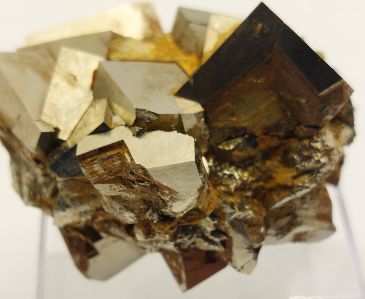 Pyrite specimen cluster