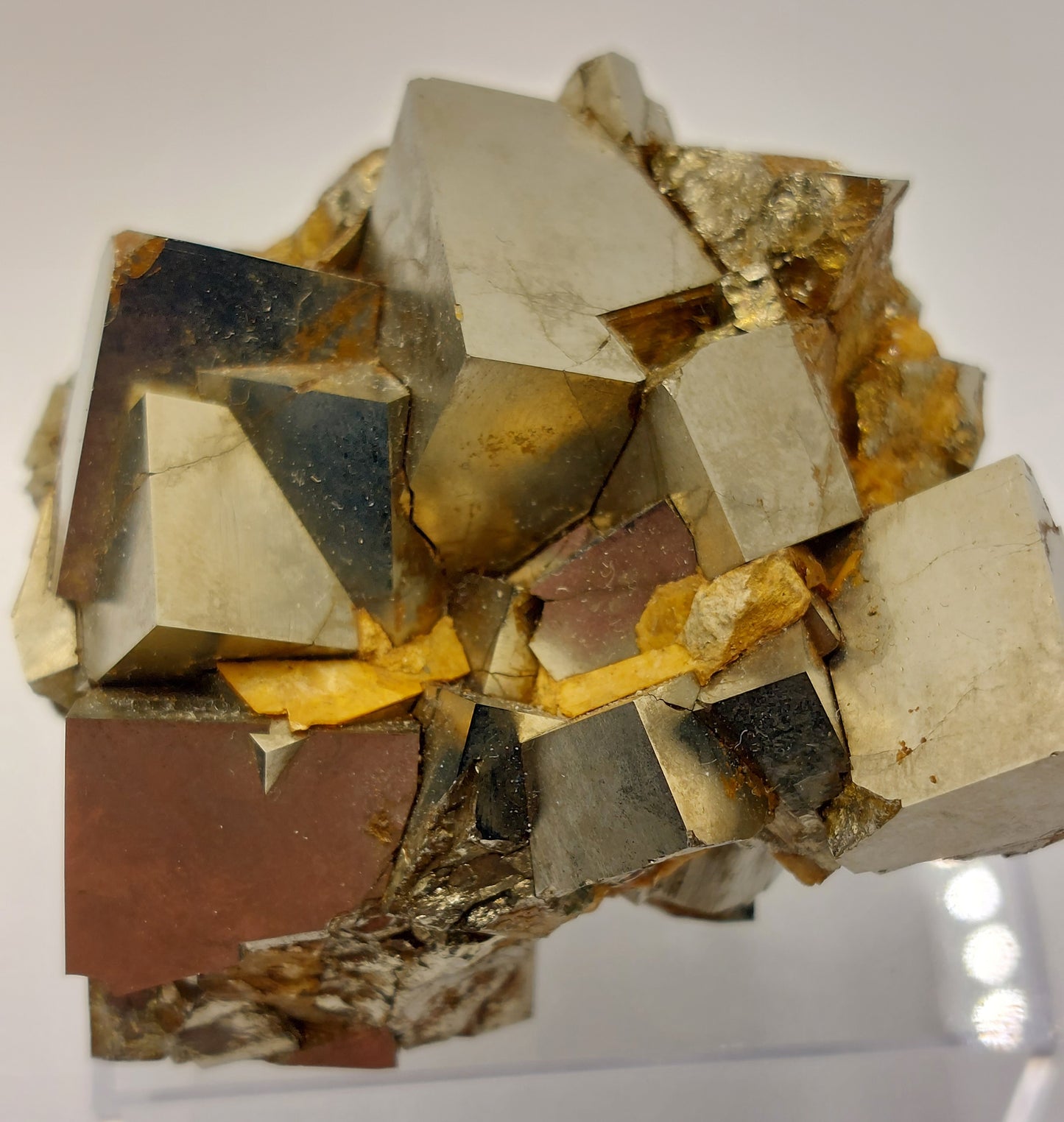 Pyrite specimen cluster