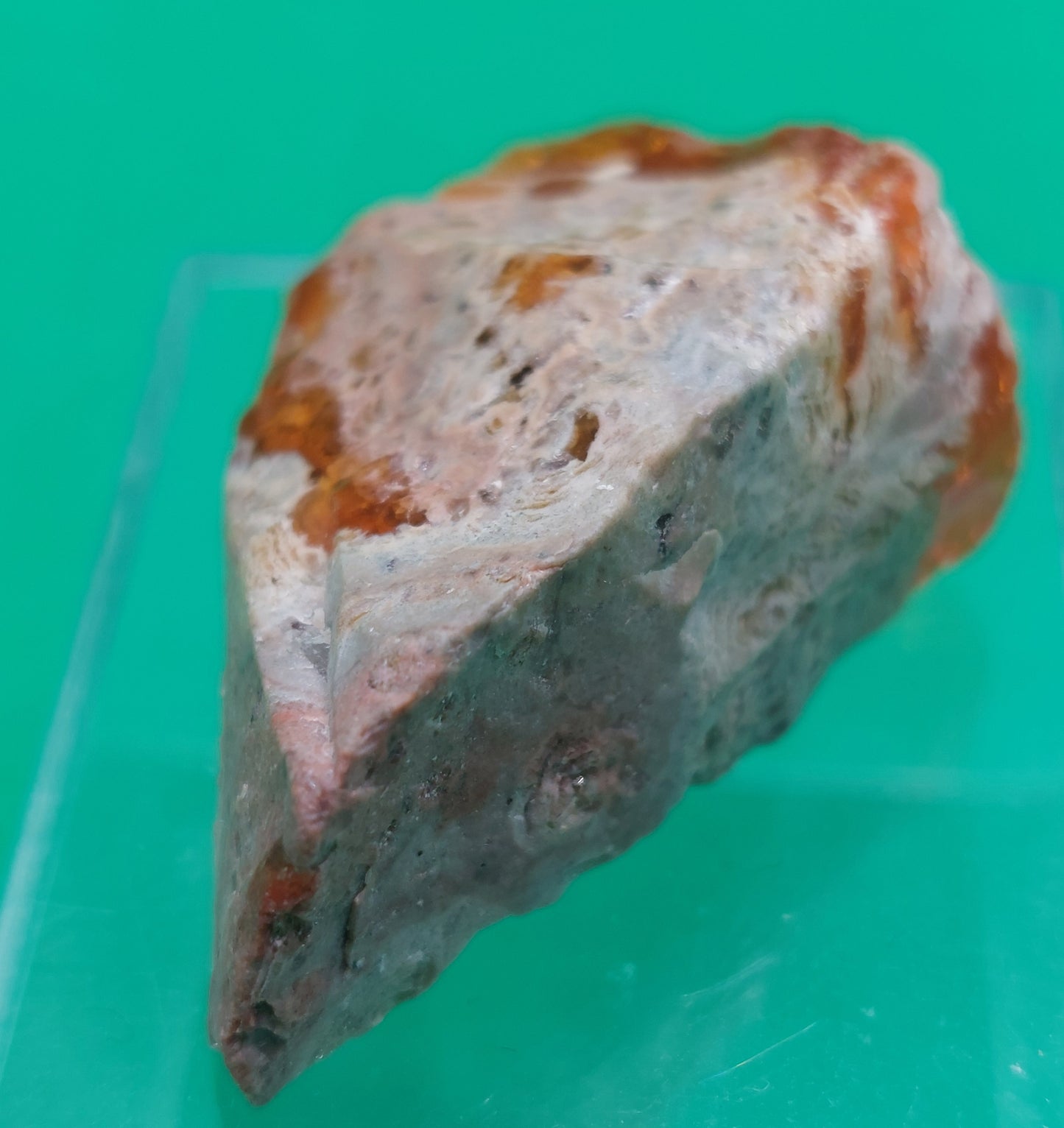 Fire opal in matrix