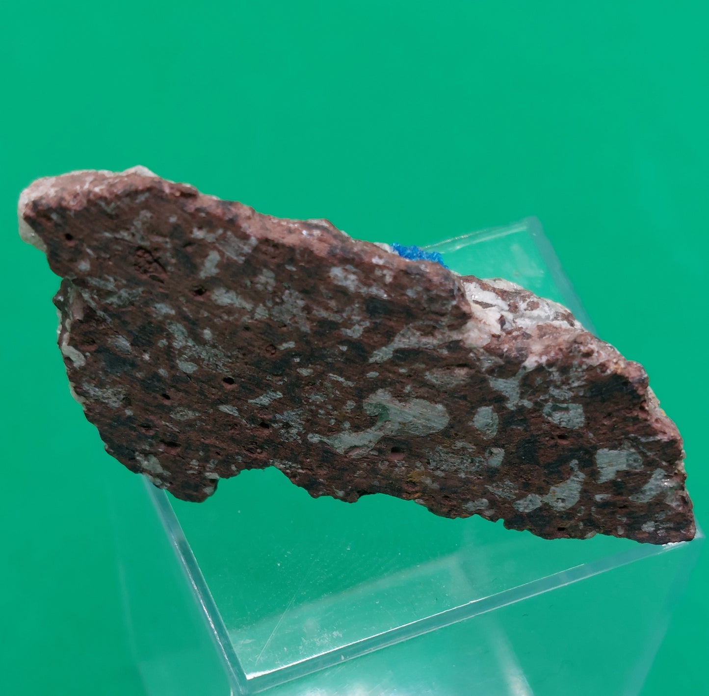 Cavensite on Apophyllite / matrix