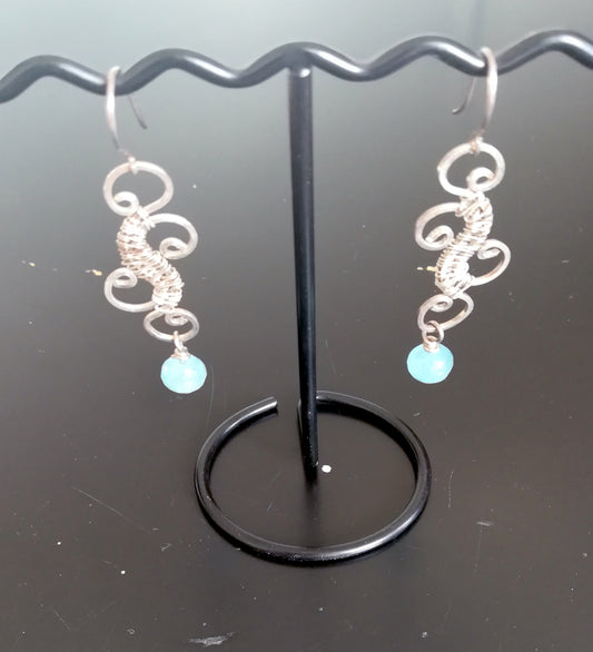 Håndlavede unika sølvøreringe