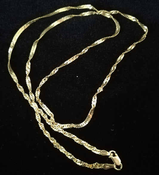 Fin snoet vintage guldkæde