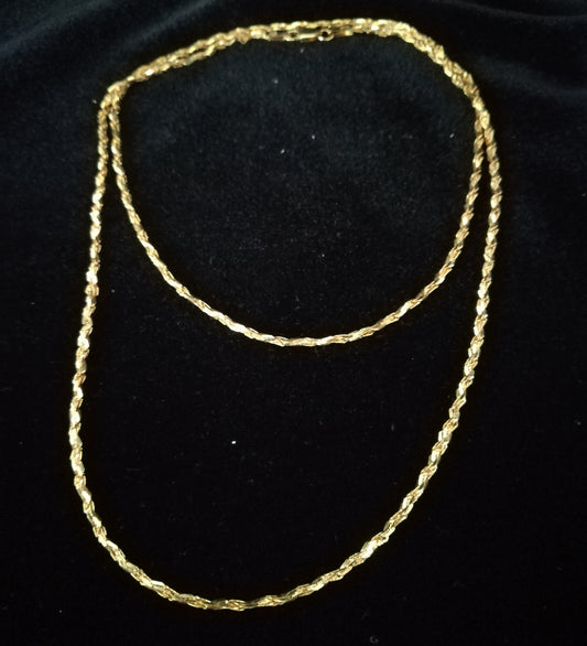 Lang vintage guldkæde