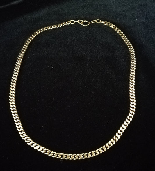 Vintage panserkæde i guld