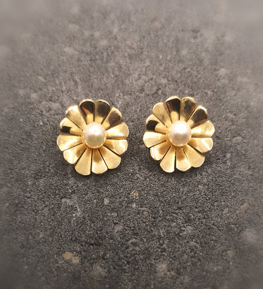 Vintage øreclips 14 karat guld