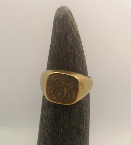 Vintage signetring 14 karat guld