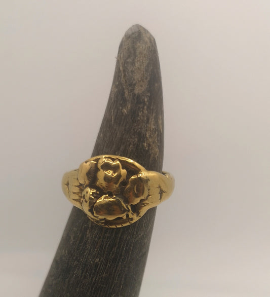 Vintage 18 karat unikaring i guld