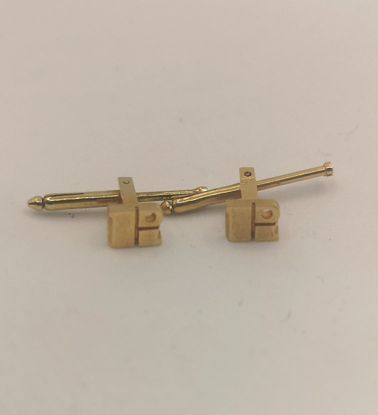 Vintage kraveknapper 14 karat