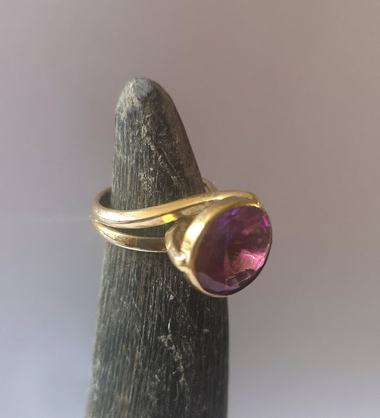 Cocktailring i 14 karat guld