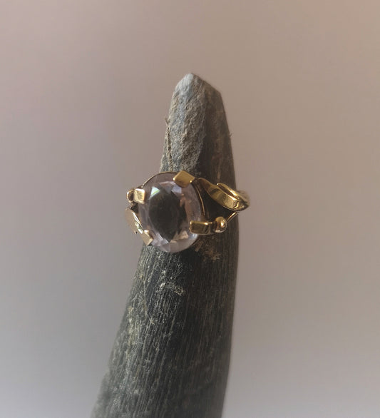 8 karat vintage guldring med kunzit
