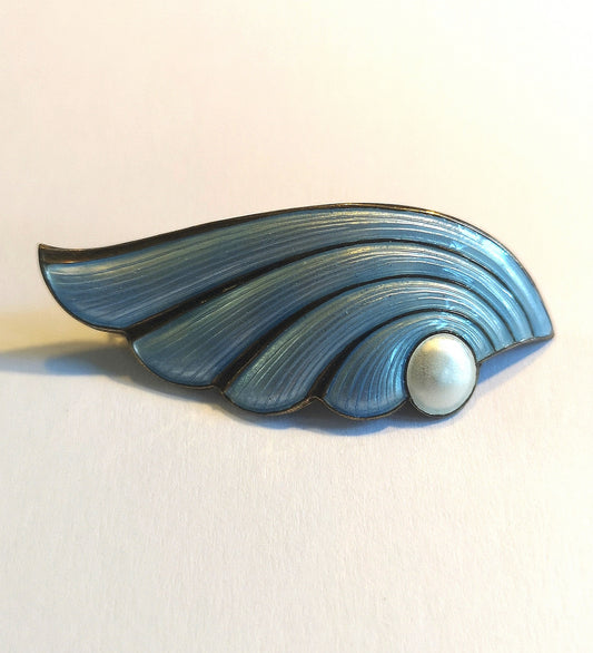 Norsk vintage emaljebroche