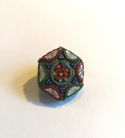 Vintage Mikromosaik broche