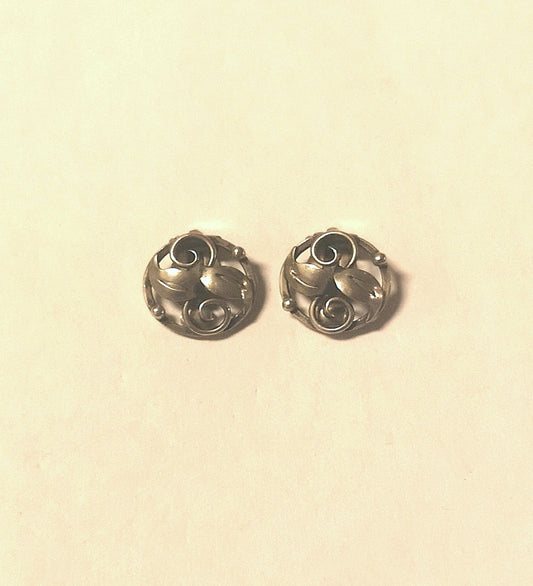 Hugo Grün vintage øreclips