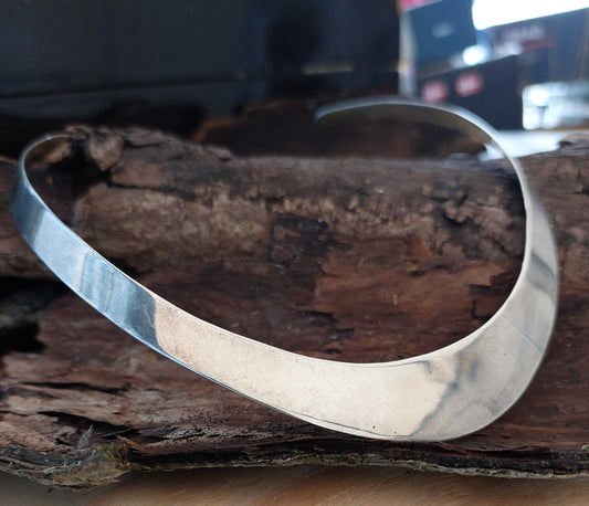 Vintagehalsring sterlingsølv