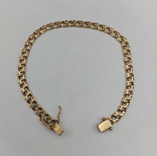 Elegant Vintage Bismarck/armlænke i 14 karat guld