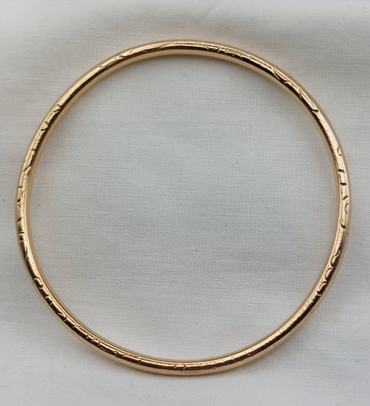 Massiv vintage armring i 14 karat guld