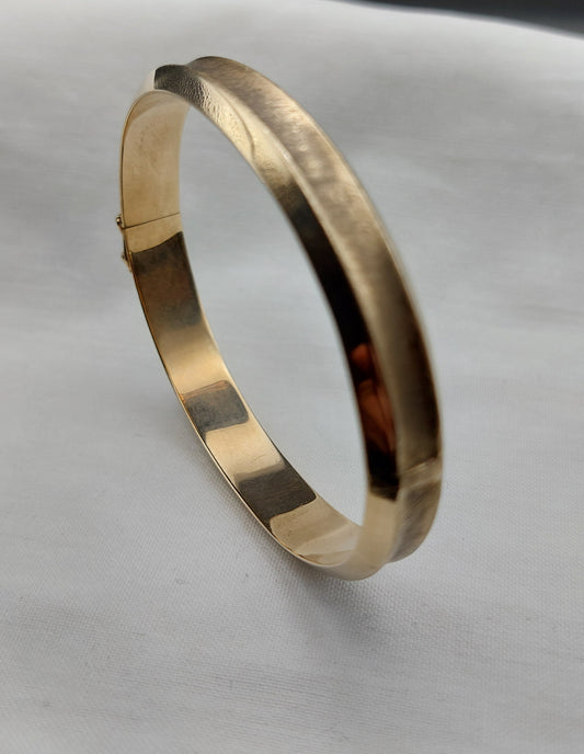 Enkel vintage 8 karat guldarmring