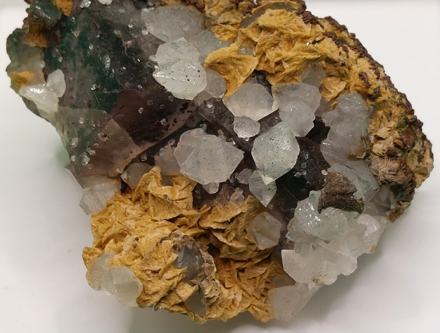 Fluorit m/ kvarts og dolimit ... Fluorite, quartz and dolomite
