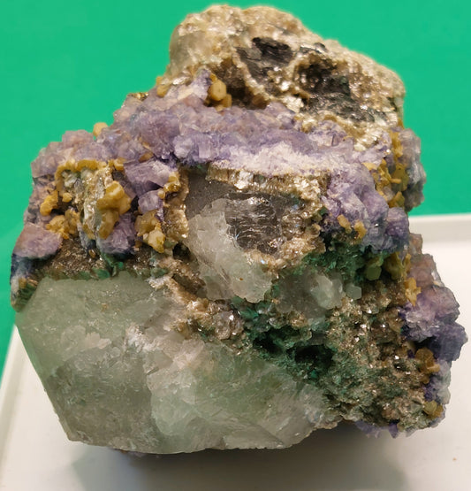 Kvarts, Fluorit, Apatit, Calsit og Wolframit