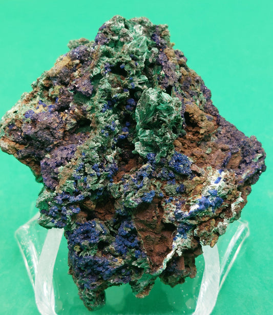 Azurite med Malachite