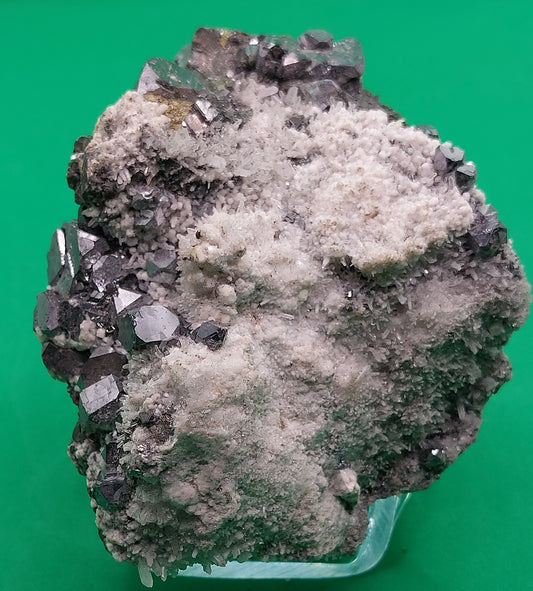 Galena with Calcite and Pyrite