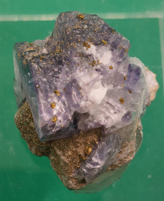 Fluorite, Quartz and Pyrite